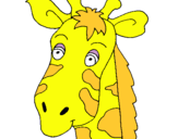 Dibujo Cara de jirafa pintado por brizio