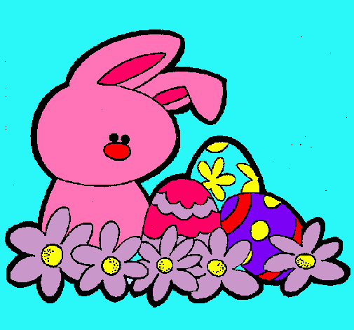 Dibujo Conejito de pascua pintado por gaby_nena