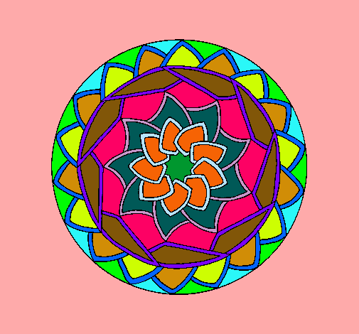 Dibujo Mandala 1 pintado por andrea14