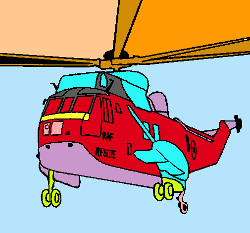 Dibujo Helicóptero al rescate pintado por ALEXrojas2006
