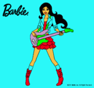 Dibujo Barbie guitarrista pintado por yuvi
