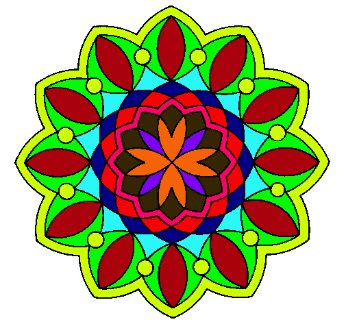 Dibujo Mandala 20 pintado por 112224