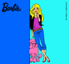 Dibujo Barbie con cazadora de cuadros pintado por carmenruiz