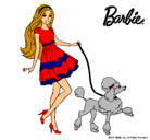 Dibujo Barbie paseando a su mascota pintado por antothebest4