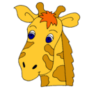Dibujo Cara de jirafa pintado por caritocas