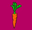 Dibujo zanahoria pintado por ytzel