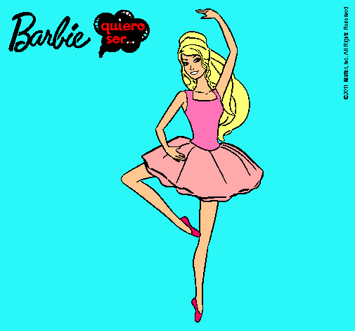 Dibujo Barbie bailarina de ballet pintado por clandel