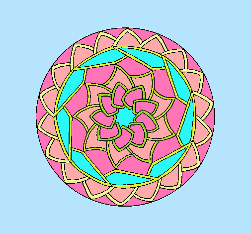 Dibujo Mandala 1 pintado por Klina