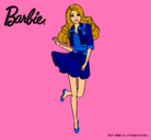 Dibujo Barbie informal pintado por guarda