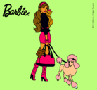 Dibujo Barbie elegante pintado por guarda