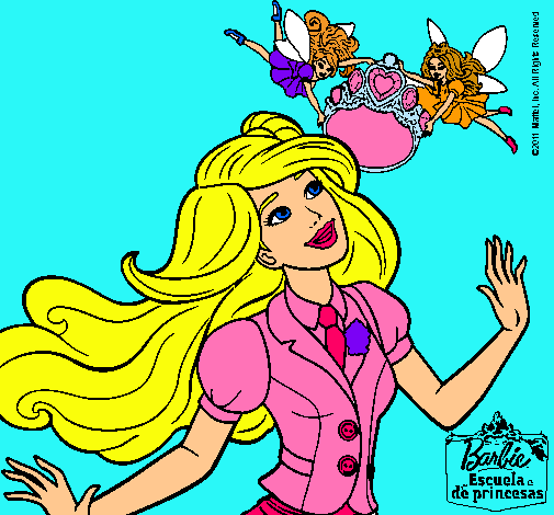 Dibujo Barbie a punto de ser coronada pintado por lucy12085