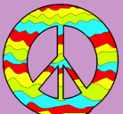 Dibujo Símbolo de la paz pintado por Elena51201