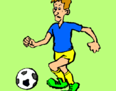 Dibujo Jugador de fútbol pintado por tincho