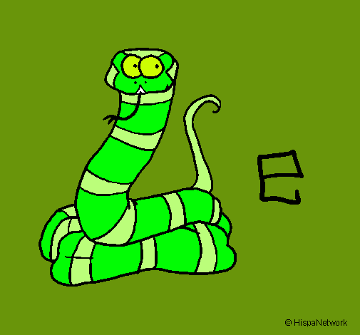 Dibujo Serpiente pintado por mile2000