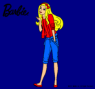 Dibujo Barbie con look casual pintado por albaclaudi