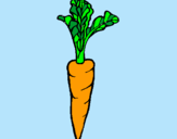 Dibujo zanahoria pintado por criko