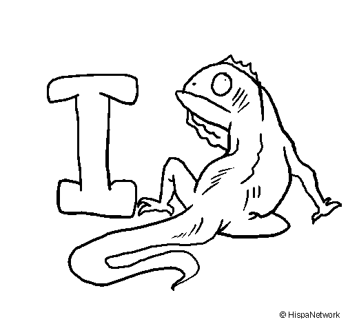 Dibujo Iguana pintado por ferchos