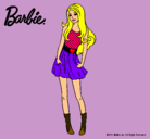 Dibujo Barbie veraniega pintado por playera