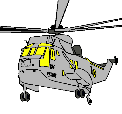 Dibujo Helicóptero al rescate pintado por diaz285