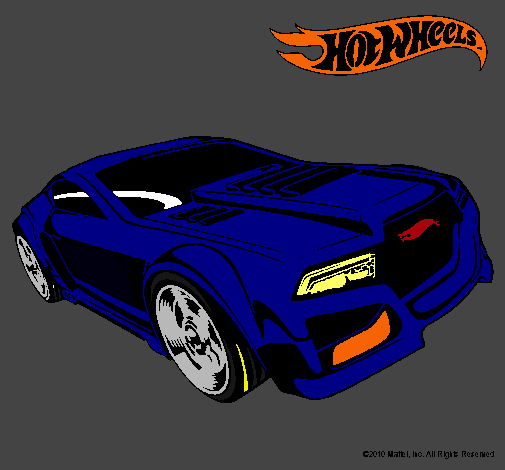 Dibujo Hot Wheels 5 pintado por lizete