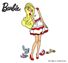 Dibujo Barbie y su colección de zapatos pintado por Antoniio