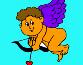 Dibujo Cupido pintado por lydias