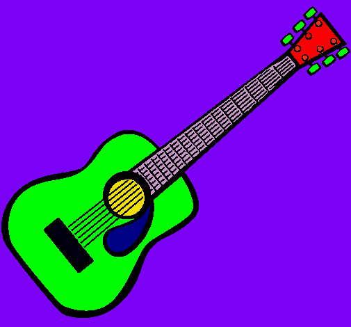 Dibujo Guitarra española II pintado por pekee