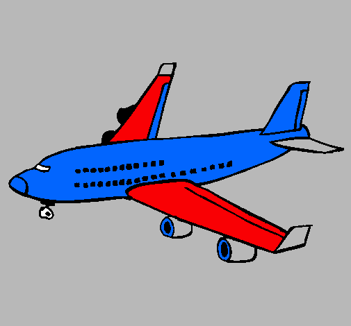 Dibujo Avión de pasajeros pintado por ZRAMOS