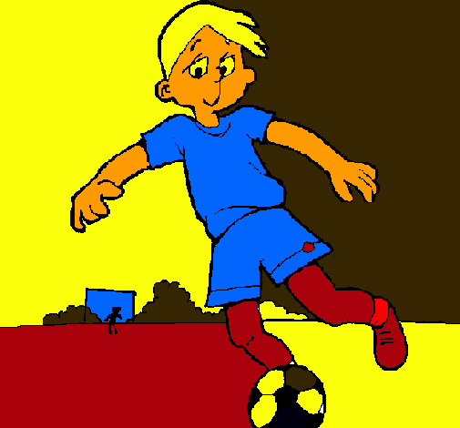 Dibujo Jugar a fútbol pintado por ZRAMOS