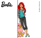 Dibujo Barbie con cazadora de cuadros pintado por aitanaaa
