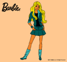 Dibujo Barbie juvenil pintado por guarda