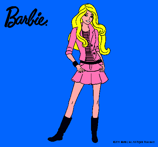 Dibujo Barbie juvenil pintado por maka10