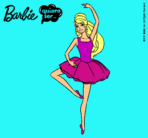 Dibujo Barbie bailarina de ballet pintado por valeria123