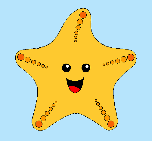 Dibujo Estrella de mar pintado por lizbeth24