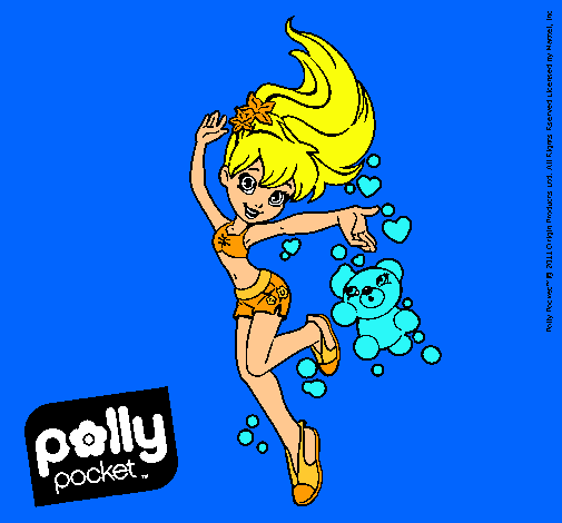 Dibujo Polly Pocket 14 pintado por aixa