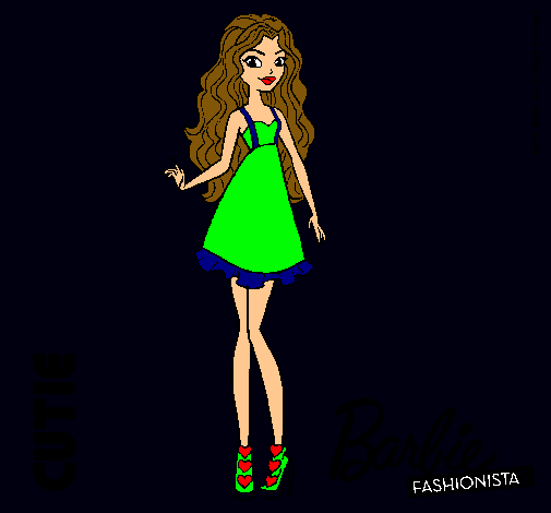 Dibujo Barbie Fashionista 3 pintado por fransyn