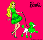 Dibujo Barbie paseando a su mascota pintado por siennjsnfjak