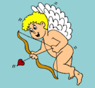 Dibujo Cupido con grandes alas pintado por angelitooooo
