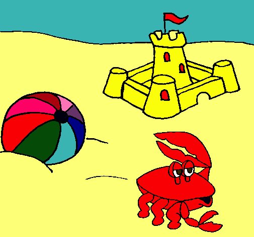 Dibujo Playa 2 pintado por 14785