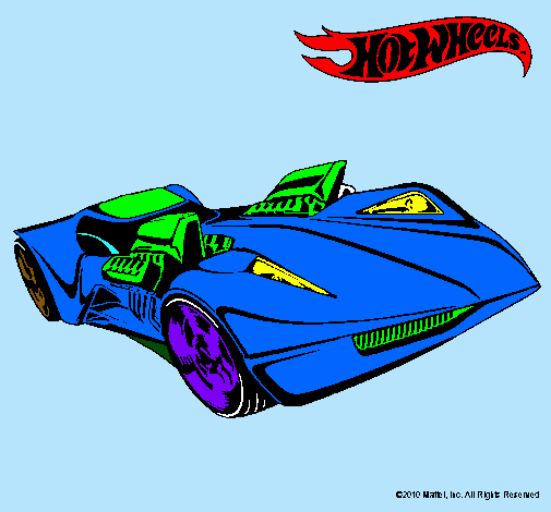 Dibujo Hot Wheels 4 pintado por SERGIOALEX