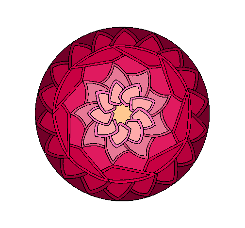 Dibujo Mandala 1 pintado por Ambar-