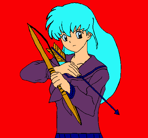 Dibujo Kagome pintado por Lucesita44