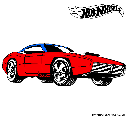 Dibujo Hot Wheels 1 pintado por luisms