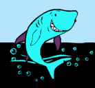 Dibujo Tiburón pintado por FACUUUSSSS