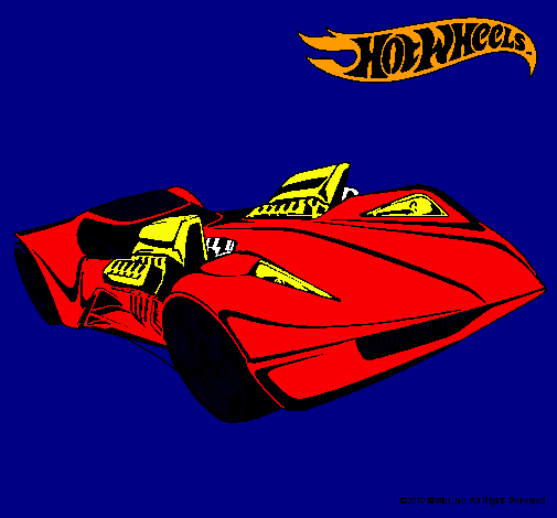 Dibujo Hot Wheels 4 pintado por veliz