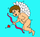 Dibujo Cupido con grandes alas pintado por Juncal