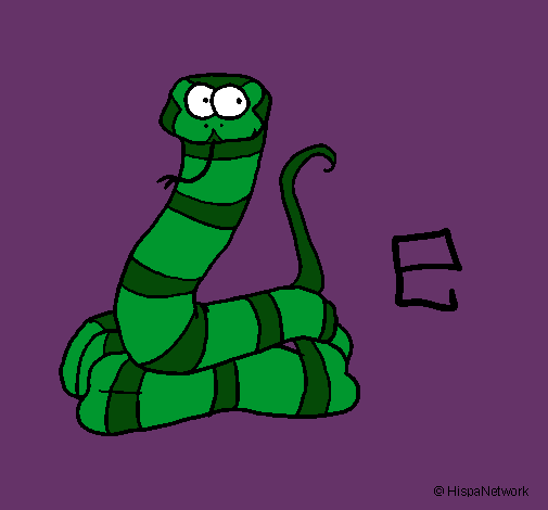 Dibujo Serpiente pintado por Ines100