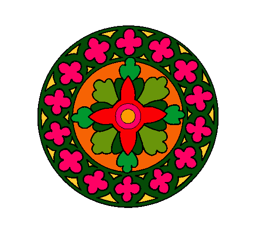 Dibujo Mandala 21 pintado por ineseli