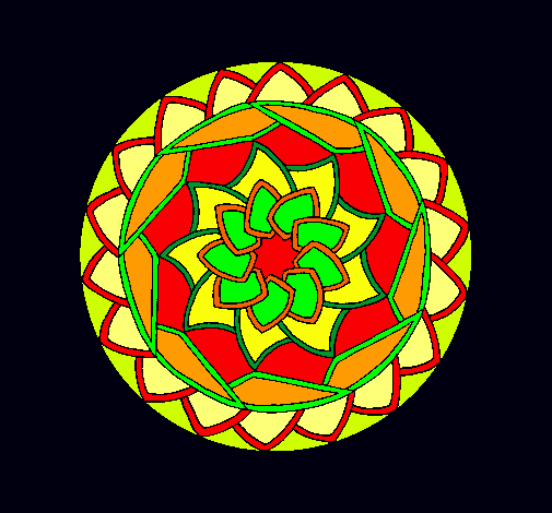 Dibujo Mandala 1 pintado por Oinsu