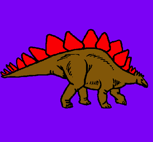 Dibujo Stegosaurus pintado por LUIS1956
